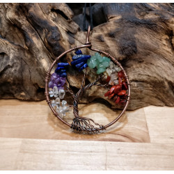 COLLANA ALBERO DELLA VITA CON PIETRE DEI CHAKRA