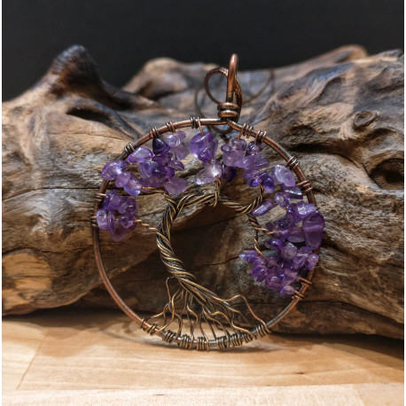 COLLANA ALBERO DELLA VITA AMETISTA