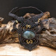 COLLANA LABRADORITE MACRAME