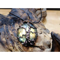 CIONDOLO ALBERO DELLA VITA CON LABRADORITE