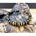 BRACCIALE OCCHIO DI TIGRE EMATITE TAGLIA S