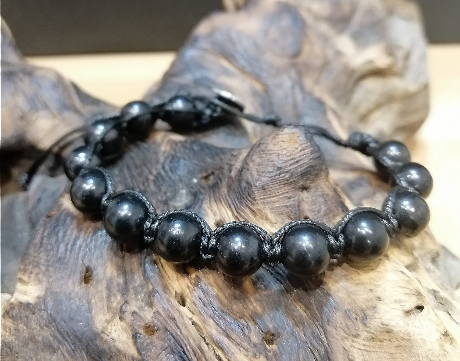 Bracciale Pietra Naturale Onice Nero E Argento 925 | Lourdes - Foto 9