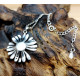 COLLANA GIRASOLE PLACCATO ARGENTO