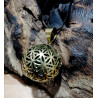 CIONDOLO IN OTTONE "FIORE DELLA VITA"