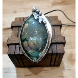 COLLANA IN LABRADORITE E ARGENTO