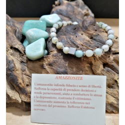 BRACCIALE AMAZZONITE TAGLIA S