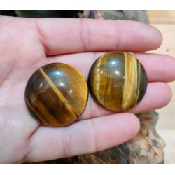 CABOCHON TONDO OCCHIO DI TIGRE