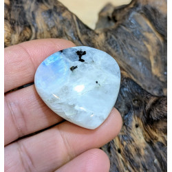 CABOCHON GOCCIA LABRADORITE BIANCA