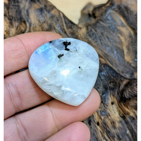 CABOCHON GOCCIA LABRADORITE BIANCA