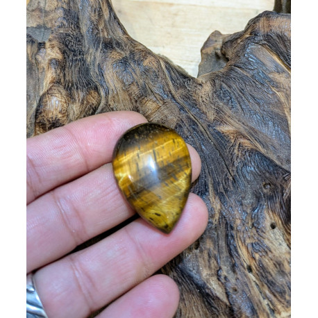 CABOCHON GOCCIA OCCHIO DI TIGRE