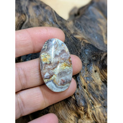 CABOCHON OVALE AGATA LACE