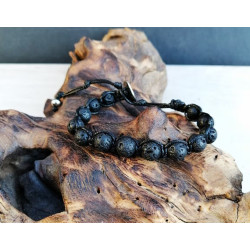 BRACCIALE CON PIETRA LAVICA