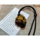 COLLANA APRIBILE MACRAME' OCCHIO DI TIGRE