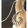 ORECCHINI IN OTTONE ARGENTATO A SPIRALE