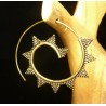ORECCHINI IN OTTONE A SPIRALE