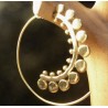 ORECCHINI IN OTTONE A SPIRALE
